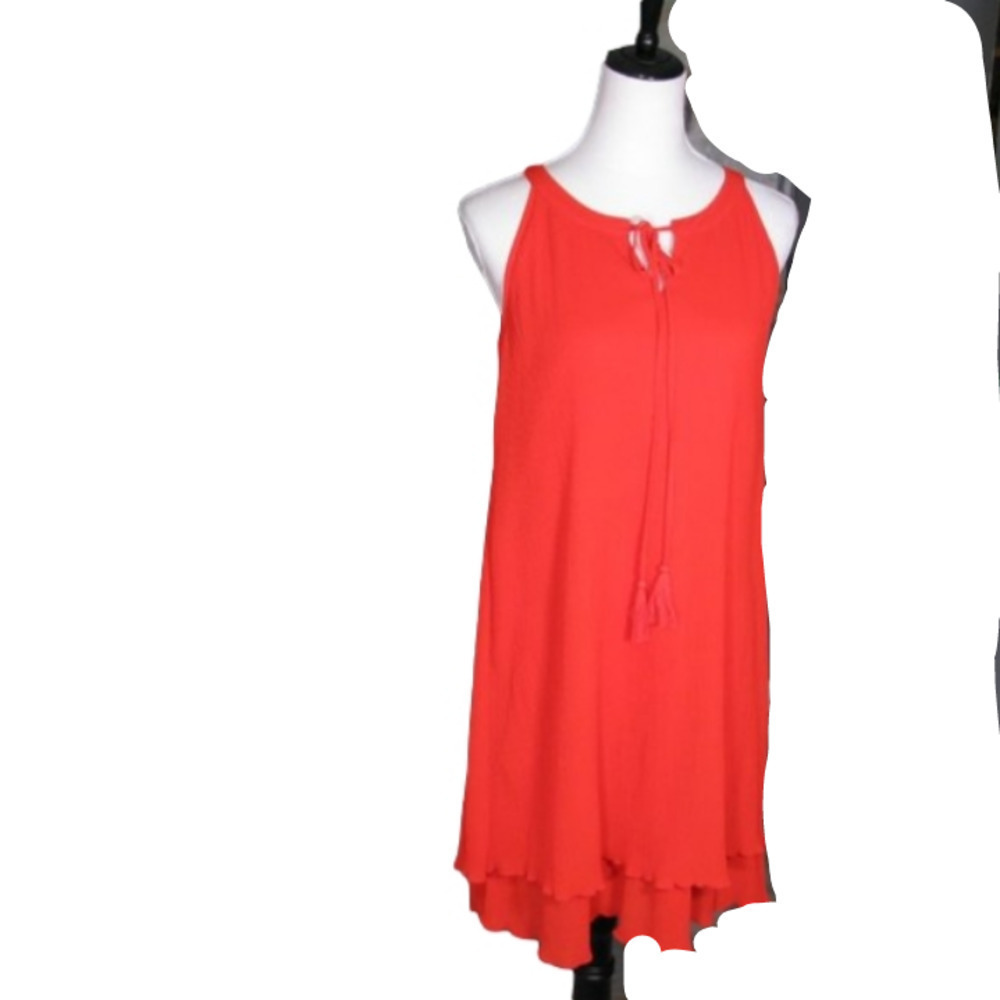 NEW Worthington Fiery Red Bohemian Style Tank Dress Size 4